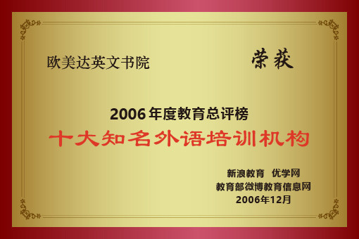 中国十大知名外语培训机构